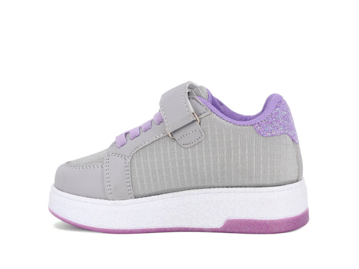 Pro Kids Patik 5005 Spor Ayakkabı Gri - Lila - 2