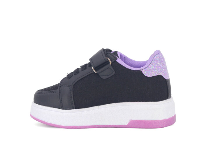 Pro Kids Patik 5005 Spor Ayakkabı Siyah - Lila - 2