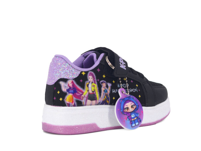 Pro Kids Patik 5005 Spor Ayakkabı Siyah - Lila - 3