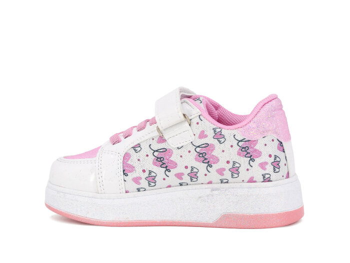 Pro Kids Patik 5008 Spor Ayakkabı Beyaz - Pembe - Pro Kids (1)