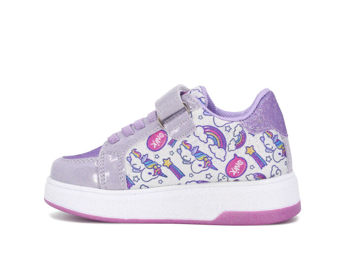 Pro Kids Patik 5008 Spor Ayakkabı Gümüş - Lila - 2