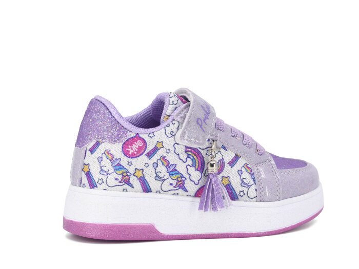 Pro Kids Patik 5008 Spor Ayakkabı Gümüş - Lila - 3