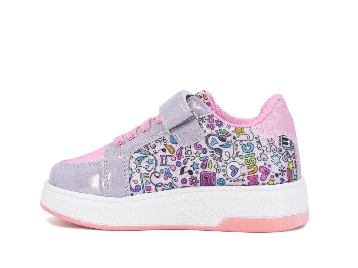 Pro Kids Patik 5008 Spor Ayakkabı Gümüş - Pembe - Pro Kids (1)