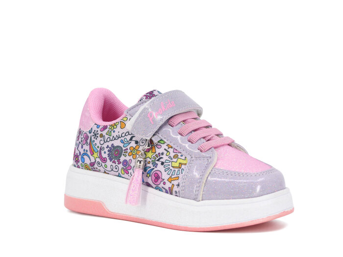 Pro Kids Patik 5008 Spor Ayakkabı Gümüş - Pembe - Pro Kids
