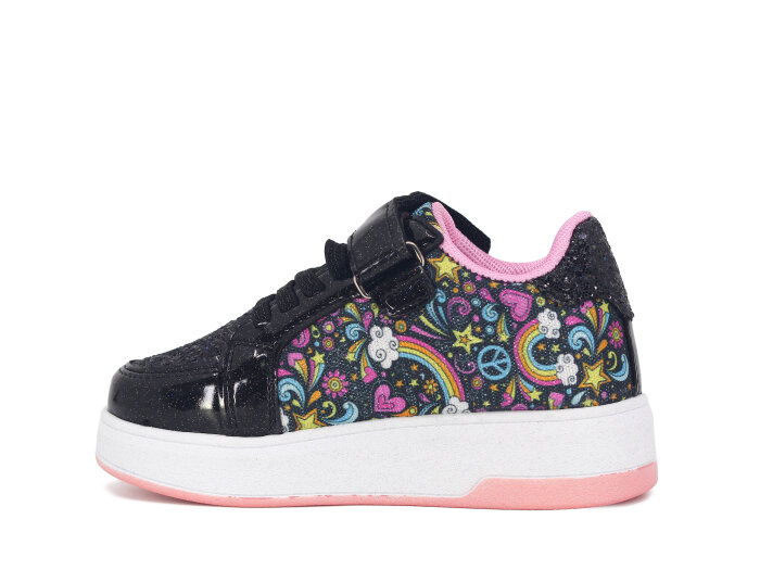 Pro Kids Patik 5008 Spor Ayakkabı Siyah - Pembe - Pro Kids (1)