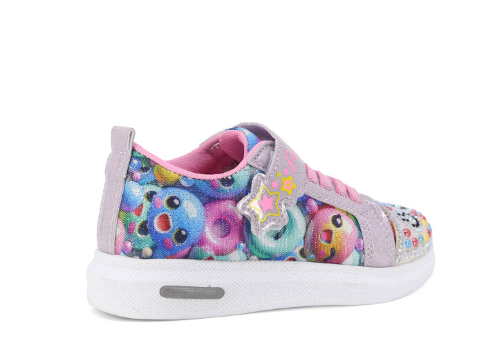 Pro Kids Patik 5009 Işıklı Spor Ayakkabı Gümüş - Pembe - 3