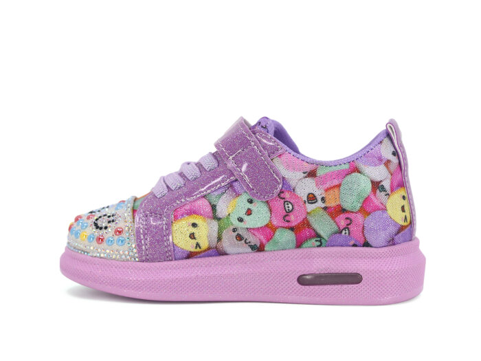 Pro Kids Patik 5009 Işıklı Spor Ayakkabı Lila - 2