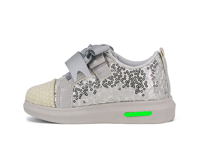 Pro Kids Patik 5011 Işıklı Spor Ayakkabı Gümüş - Pro Kids (1)