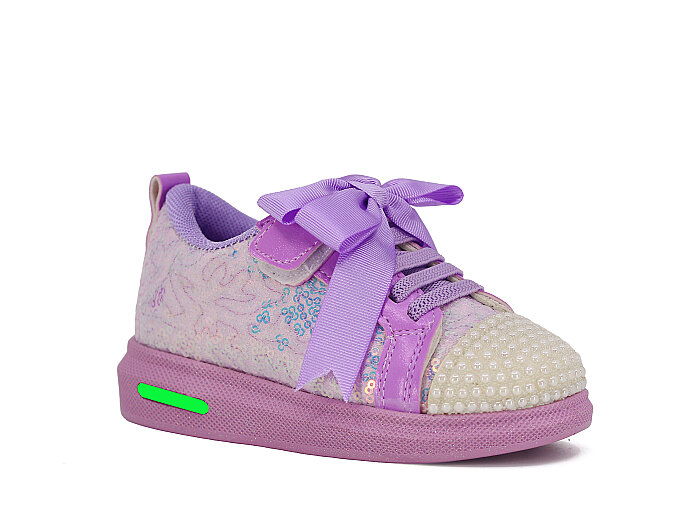 Pro Kids Patik 5011 Işıklı Spor Ayakkabı Lila - 1