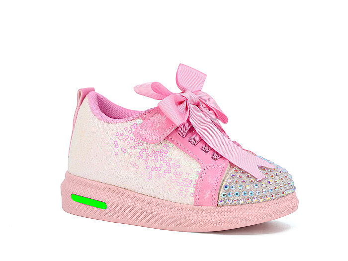 Pro Kids Patik 5011 Işıklı Spor Ayakkabı Pembe - 1