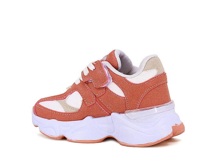 Pro Kids Patik 5055 Cilt Kutulu Spor Ayakkabı Beyaz - Pudra - Pro Kids (1)