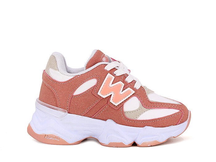 Pro Kids Patik 5055 Cilt Kutulu Spor Ayakkabı Beyaz - Pudra - 3