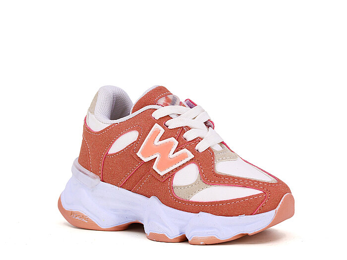 Pro Kids Patik 5055 Cilt Kutulu Spor Ayakkabı Beyaz - Pudra - Pro Kids