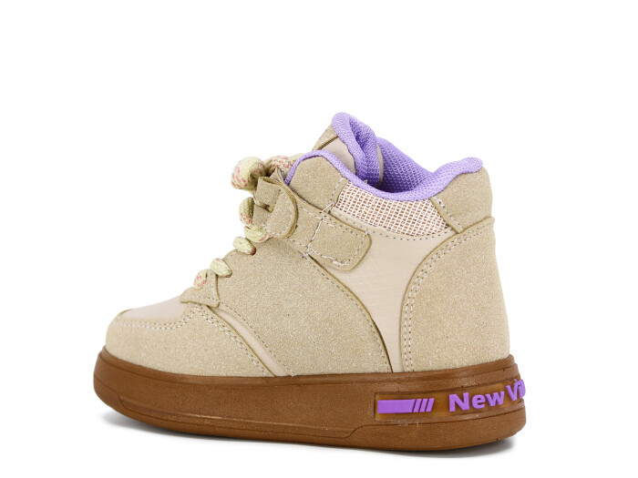 Pro Kids Patik 5075 Işıklı Bot Bej - Lila - Pro Kids (1)