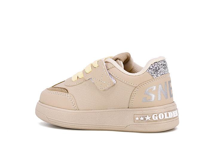 Pro Kids Patik 5006 Cilt Spor Ayakkabı Bej - Gümüş - 2