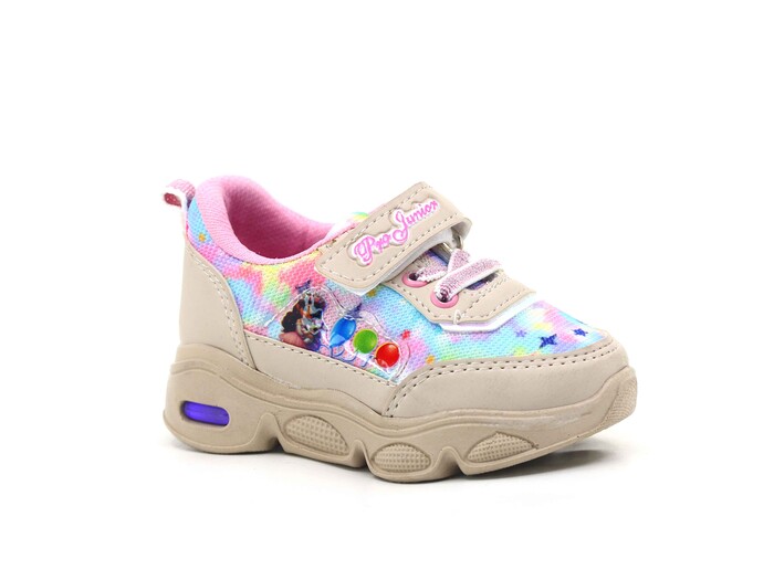 Projunior Bebe 2530 Işıklı Spor Ayakkabı Bej - Pembe - 1