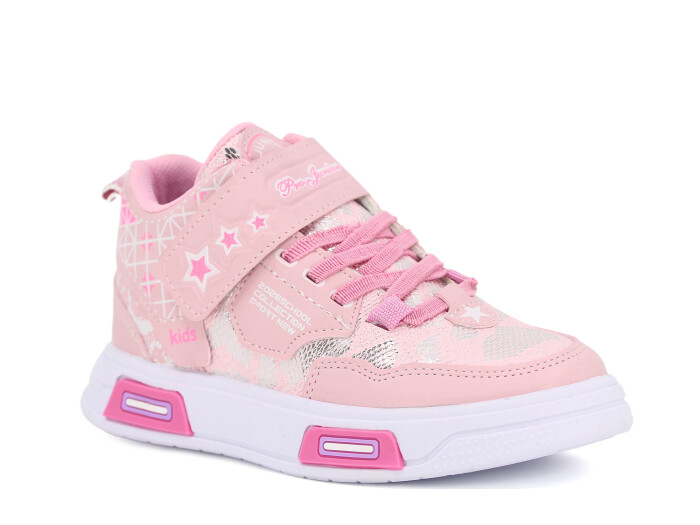 Projunior Filet 2505 Basket Cilt Spor Ayakkabı Pembe - Projunior