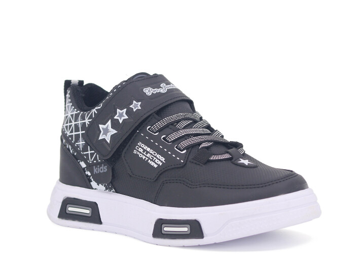 Projunior Filet 2505 Basket Cilt Spor Ayakkabı Siyah - Beyaz - Projunior