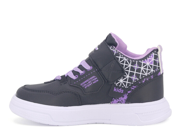 Projunior Filet 2505 Basket Cilt Spor Ayakkabı Siyah - Lila - Projunior (1)