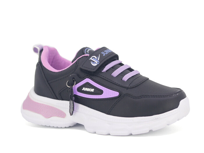 Projunior Filet 2590 Cilt Spor Ayakkabı Siyah - Lila 