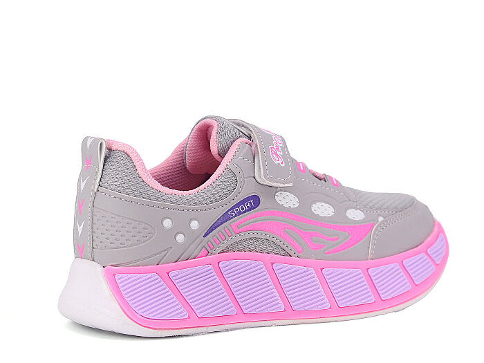 Projunior Filet 2612 Spor Ayakkabı Buz - Gri - Pembe - 3