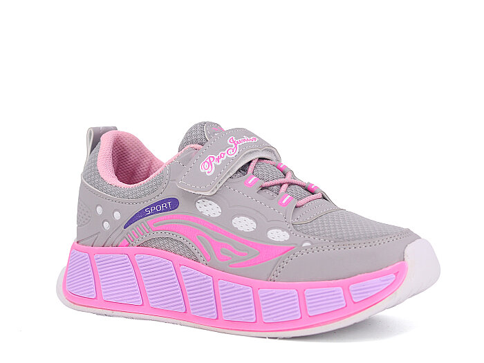 Projunior Filet 2612 Spor Ayakkabı Buz - Gri - Pembe 