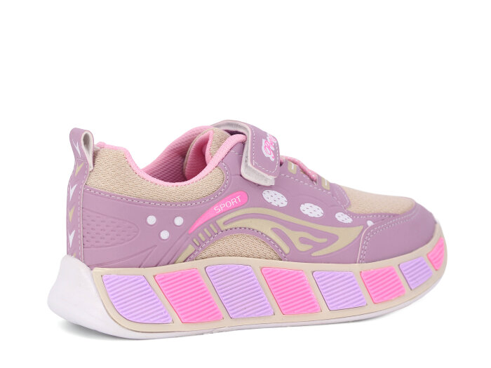Projunior Filet 2612 Spor Ayakkabı Lila - Bej - Pembe - 3