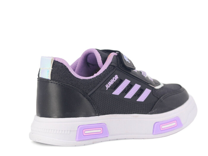 Projunior Filet 2660 Spor Ayakkabı Siyah - Lila - 3