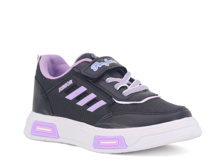 Projunior Filet 2660 Spor Ayakkabı Siyah - Lila - Projunior