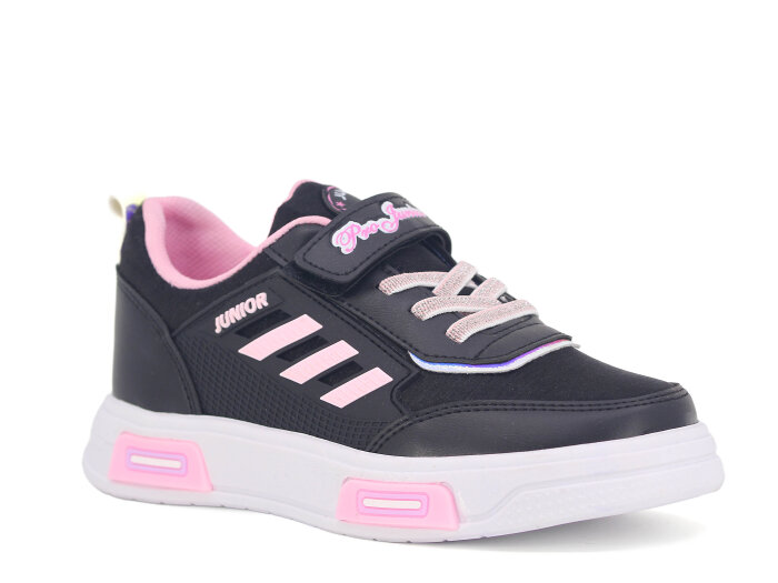 Projunior Filet 2660 Spor Ayakkabı Siyah - Pembe - Projunior