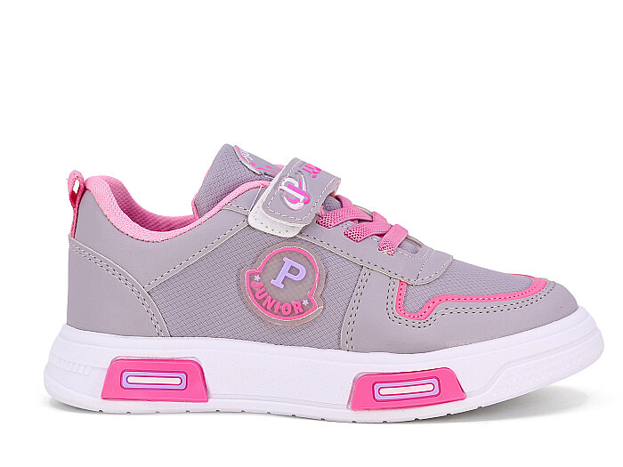 Projunior Filet 2672 Cilt Spor Ayakkabı Buz Gri - Pembe - 3
