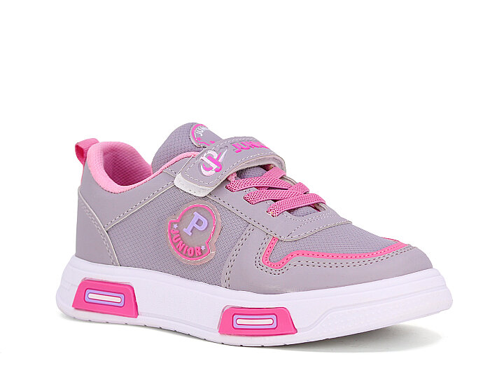 Projunior Filet 2672 Cilt Spor Ayakkabı Buz Gri - Pembe - 1
