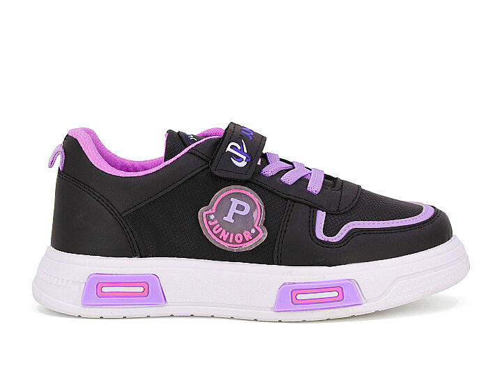 Projunior Filet 2672 Cilt Spor Ayakkabı Siyah - Lila - 3