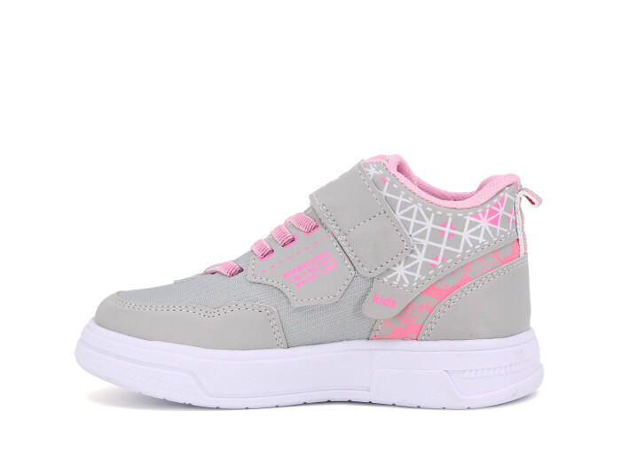 Projunior Patik 2505 Basket Cilt Spor Ayakkabı Gümüş - Pembe - Projunior (1)