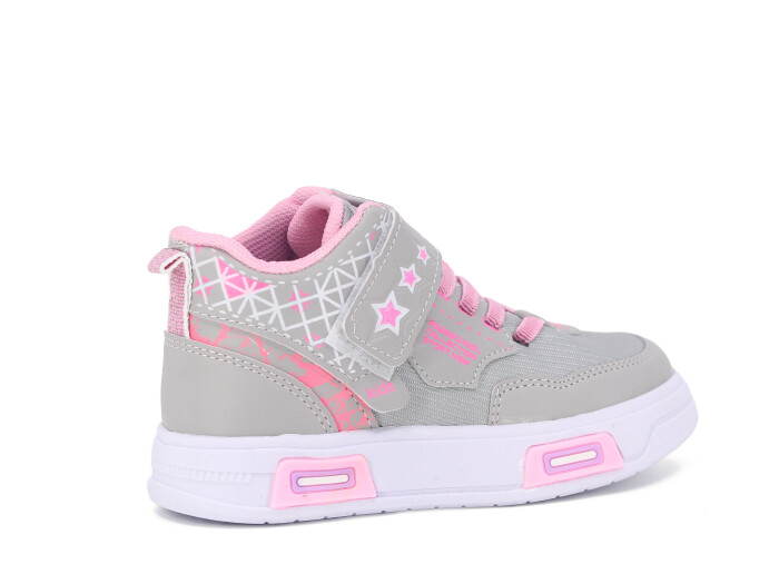 Projunior Patik 2505 Basket Cilt Spor Ayakkabı Gümüş - Pembe - 3