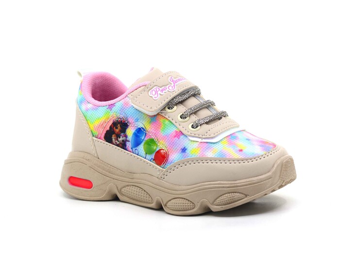 Projunior Patik 2530 Işıklı Spor Ayakkabı Bej - Projunior