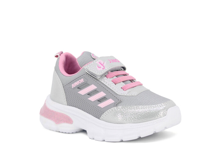 Projunior Patik 2560 Cilt Spor Ayakkabı Gümüş - Pembe - Projunior