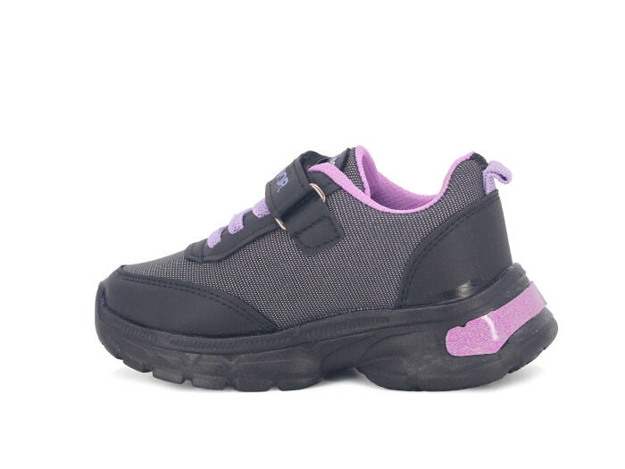 Projunior Patik 2560 Cilt Spor Ayakkabı Siyah - Lila - Projunior (1)