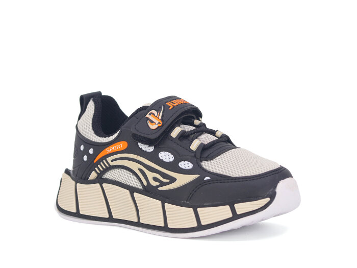 Projunior Patik 2612 Spor Ayakkabı Bej - Siyah - Turuncu - 1