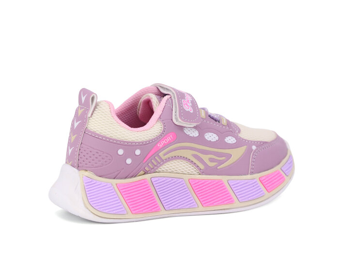 Projunior Patik 2612 Spor Ayakkabı Lila - Bej - Pembe - 3