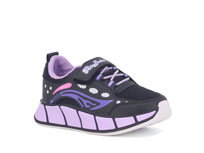 Projunior Patik 2612 Spor Ayakkabı Siyah - Lila - Projunior