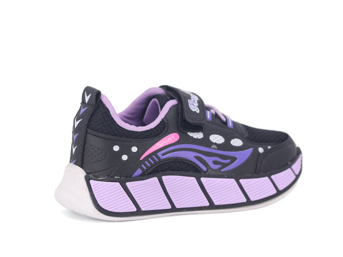 Projunior Patik 2612 Spor Ayakkabı Siyah - Lila - 3