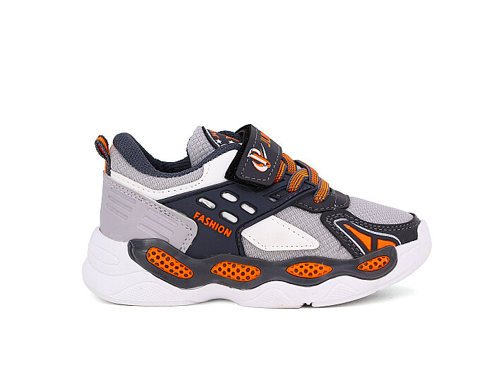 Projunior Patik 2633 Anorak Kutulu Spor Ayakkabı Füme - Turuncu - Gri - 3