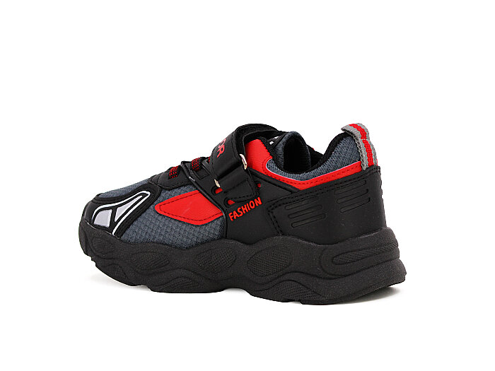Projunior Patik 2633 Anorak Kutulu Spor Ayakkabı Siyah - Kırmızı - 2