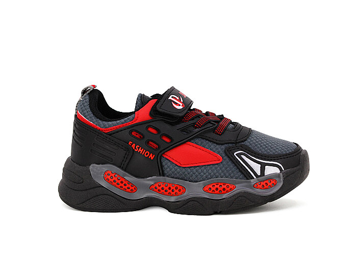 Projunior Patik 2633 Anorak Kutulu Spor Ayakkabı Siyah - Kırmızı - 3