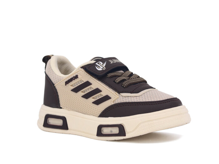 Projunior Patik 2660 Işıklı Spor Ayakkabı Bej - Kahve 