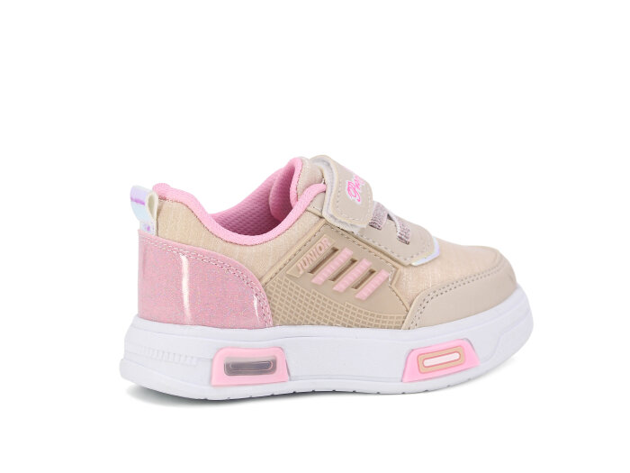 Projunior Bebe 2660 Işıklı Spor Ayakkabı Bej - Pembe - 3