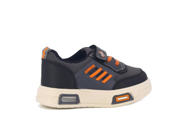 Projunior Bebe 2660 Işıklı Spor Ayakkabı Füme - Turuncu - 3