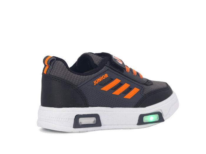 Projunior Patik 2660 Işıklı Spor Ayakkabı Füme - Turuncu - 3