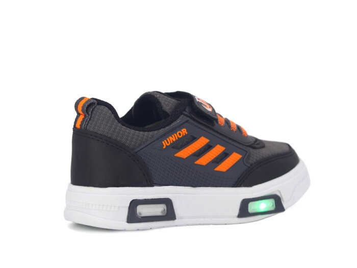 Projunior Patik 2660 Işıklı Spor Ayakkabı Füme - Turuncu - 3